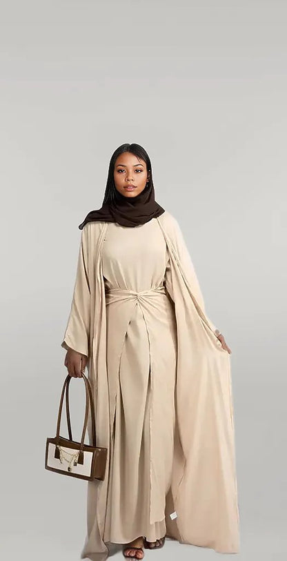 Three piece abaya set