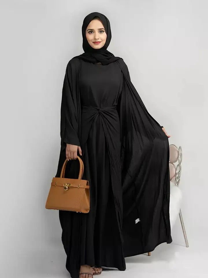 Three piece abaya set