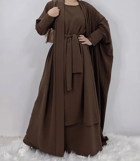 Tiered abaya set