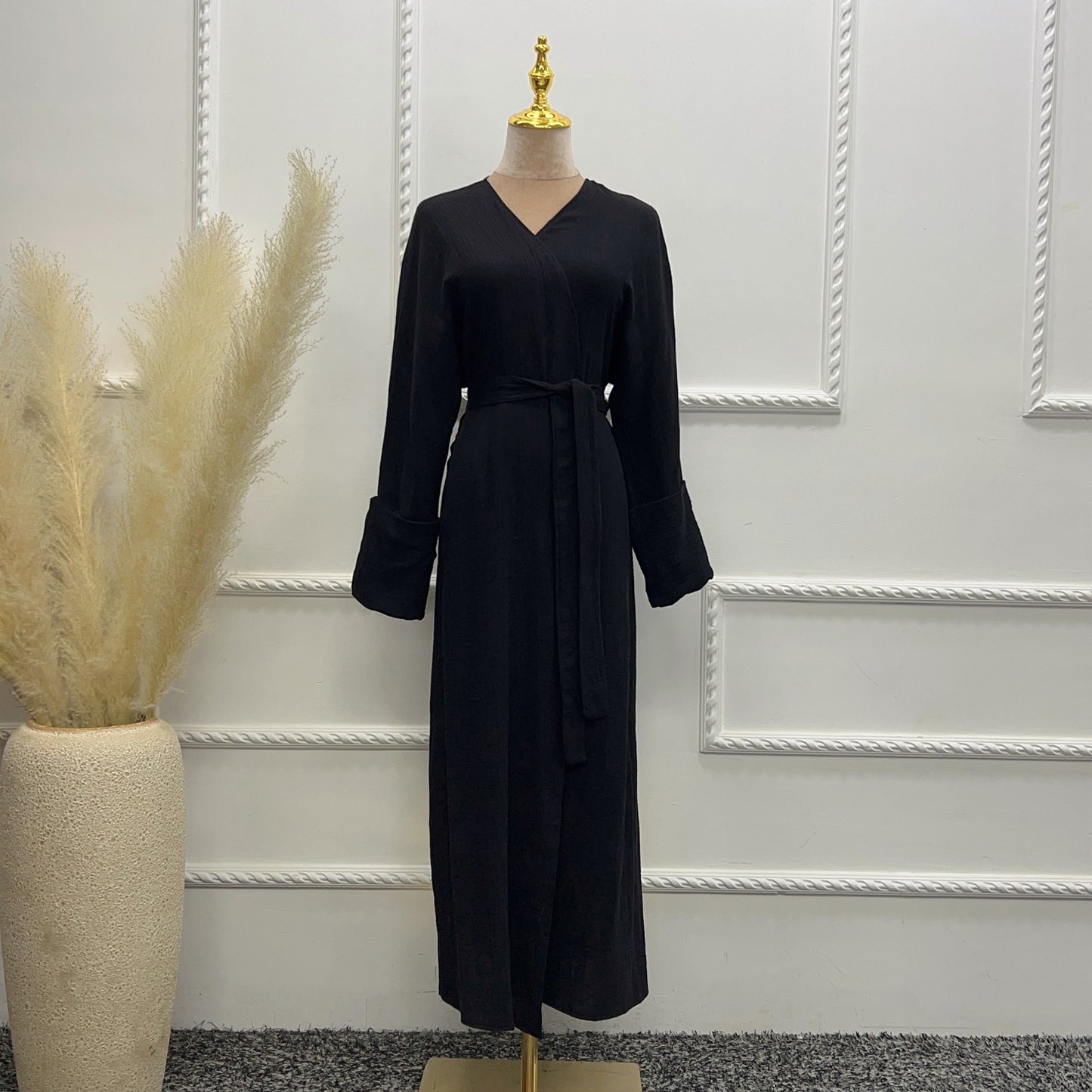 Cotton open abaya