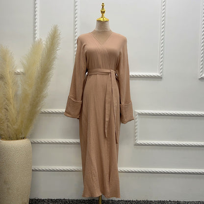 Cotton open abaya